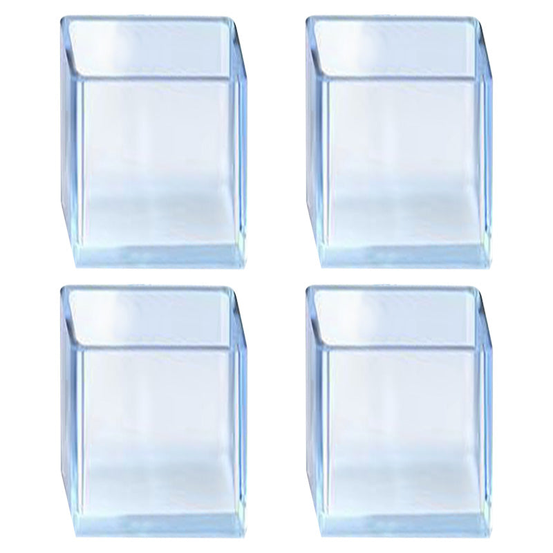 4Pcs/Set 20*40mm Rectangular Chair Leg Rubber Pads Chair/Table Leg Caps Transparent Anti-scratch Floor Protectors 4Pcs/Set 20*40mm Rectangular Chair Leg Rubber Pads Chair/Table Leg Caps Transparent Anti-scratch Floor Protectors